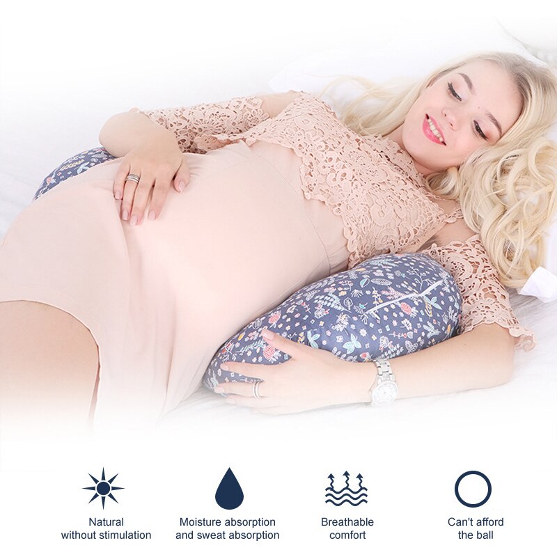 1Pc Moederschap Kussen Multifunctionele Comfortabele Taille Ondersteuning Side Slapen Kussen Schattige Kitten U-Vormige Ontspannen Maag Kussen