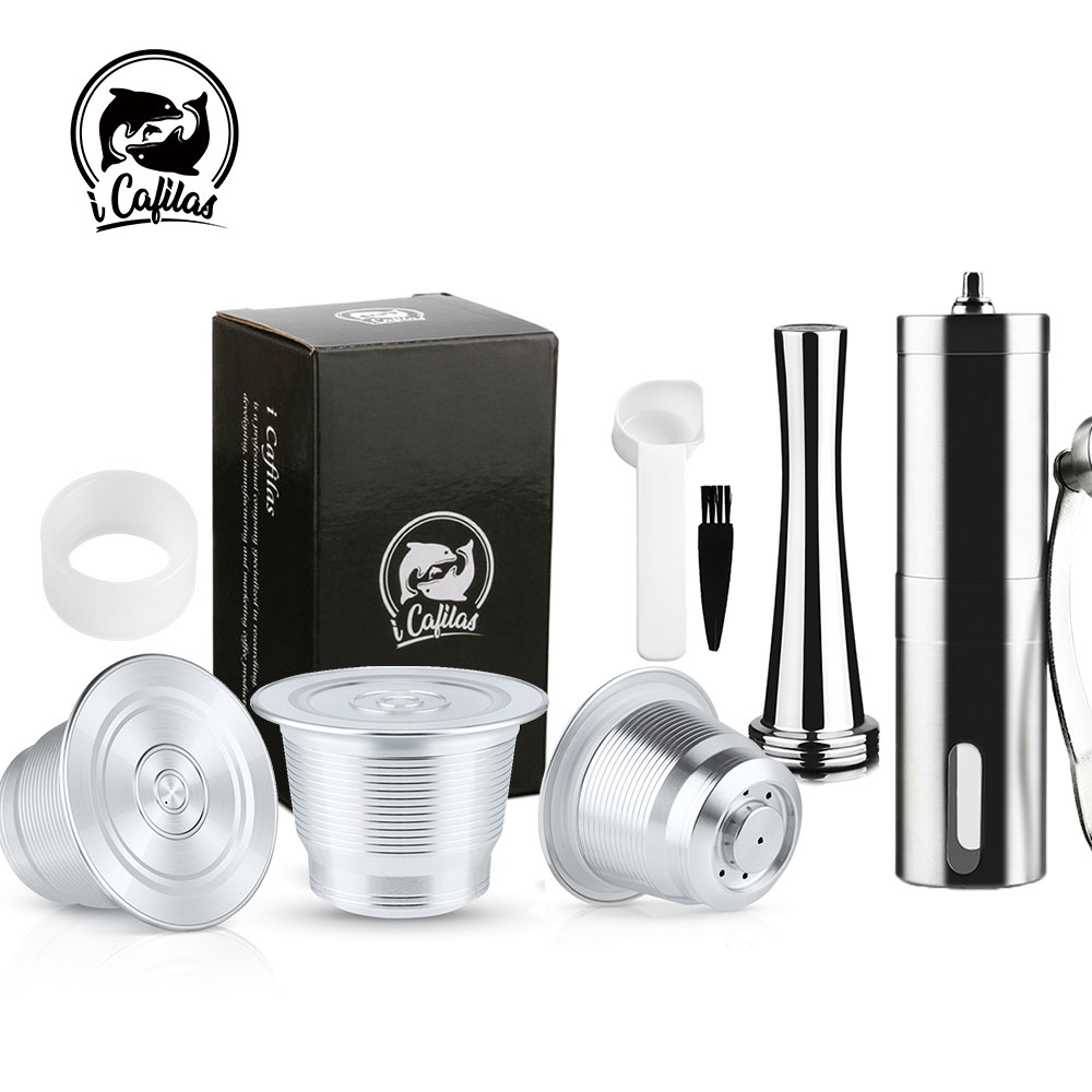 Icafilas Voor Nespresso Capsule Herbruikbare Espresso Staal Koffie Pod Filters Voor Mini C30 D30 &amp; Pixie Koffiezetapparaat