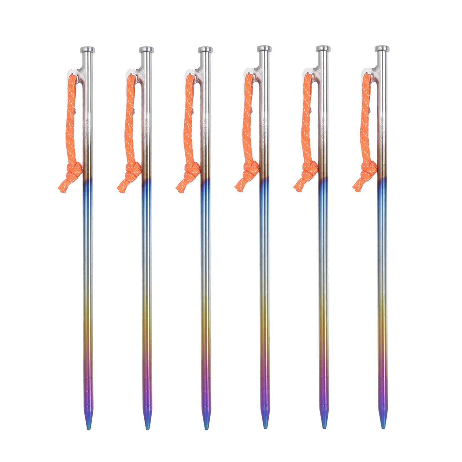 Viaggio senza limiti 24 30 35CM picchetti per tende da campeggio in lega di titanio per impieghi gravosi chiodi per escursioni tutto'aperto escursionismo giardinaggio: Ti4016P 30cm