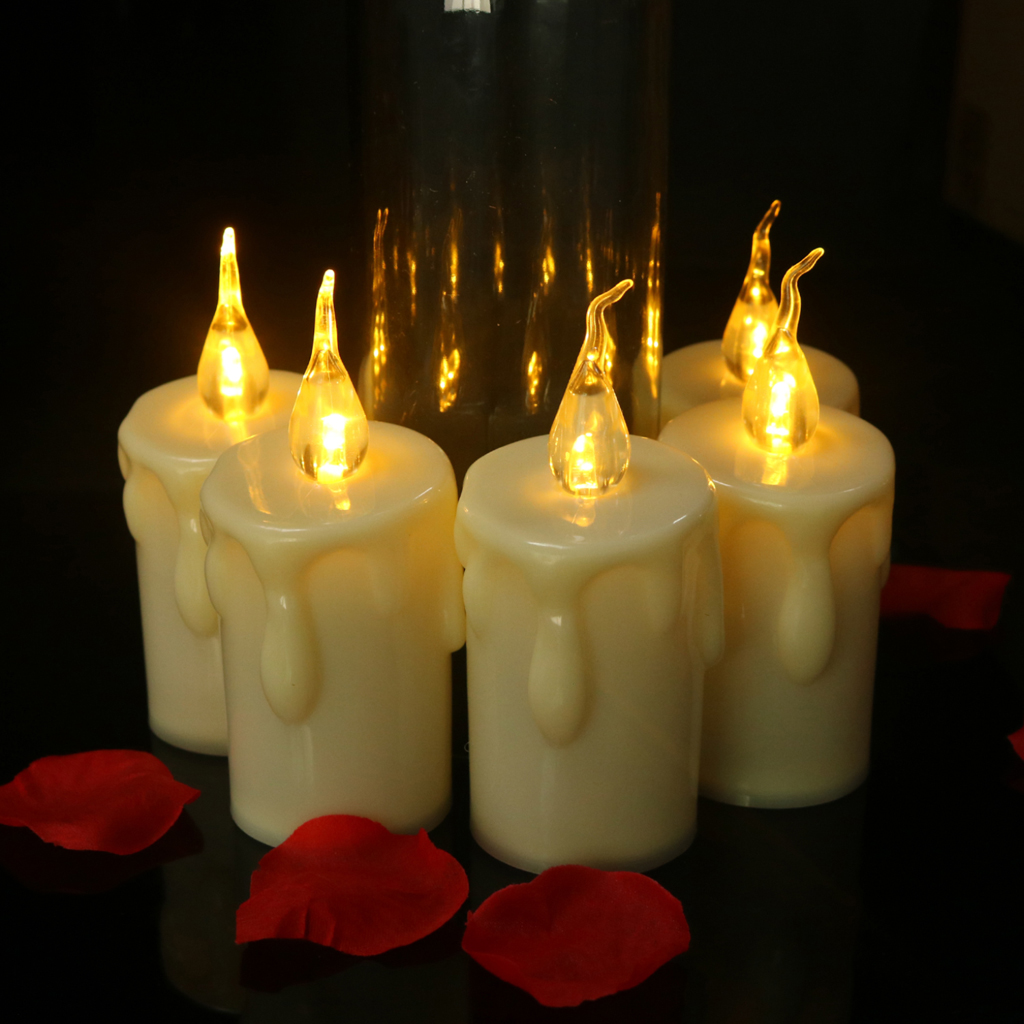 118 Mm Vlamloze Led Kaars Decoratieve Battery Operated Kaars Voor Romantische Candlelight Diner Decor Thuis Bruiloft Decor