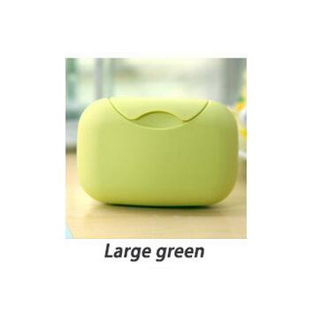 Jabonera portátil de plástico para baño, recipiente de almacenamiento para ducha, viaje, senderismo, dispensador de jabón, estante, novedad: YELLOW