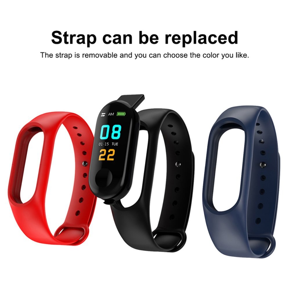 Waterproof Pedometer M3 Smart Bracelet Message Remind health Monitoring Sport Wrist Band Wristband Watches