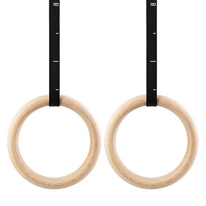 2 stk birkefitnessringe gymnastik træjusterbar træningsring 28 mm 32 mm ringe (løftetov er ikke inkluderet)