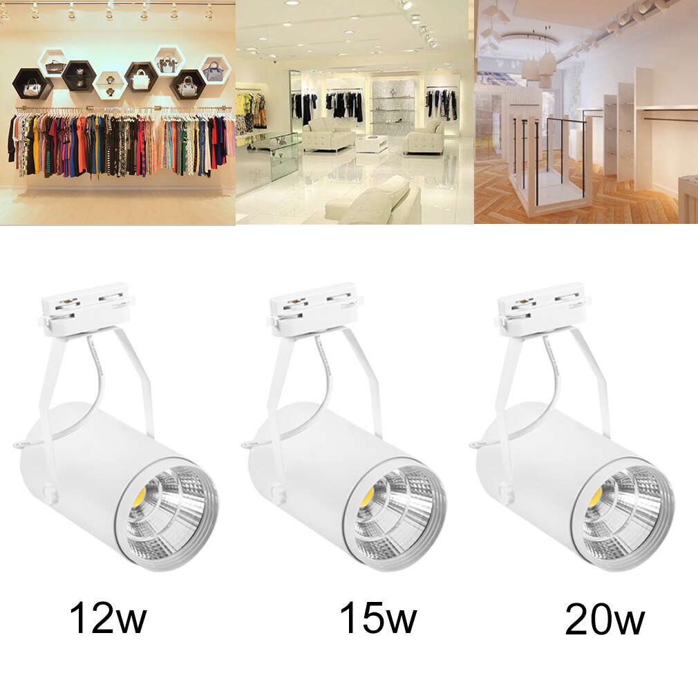 Icoco 3W 5W 7W 10W 12W 15W 20W Ac 85-265V led Track Spot Light Commerciële Verlichting Renovatie Led Plafondlamp Kledingwinkel