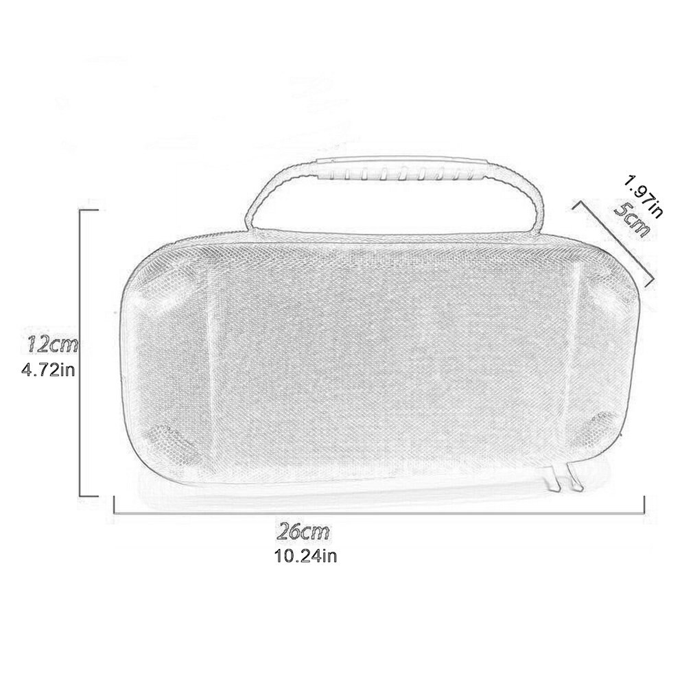 For Switch Carrying Case for Nin tendo Switch with 20 Games Cartridges Protective Hard Shell Travel Carrying Case Pouch