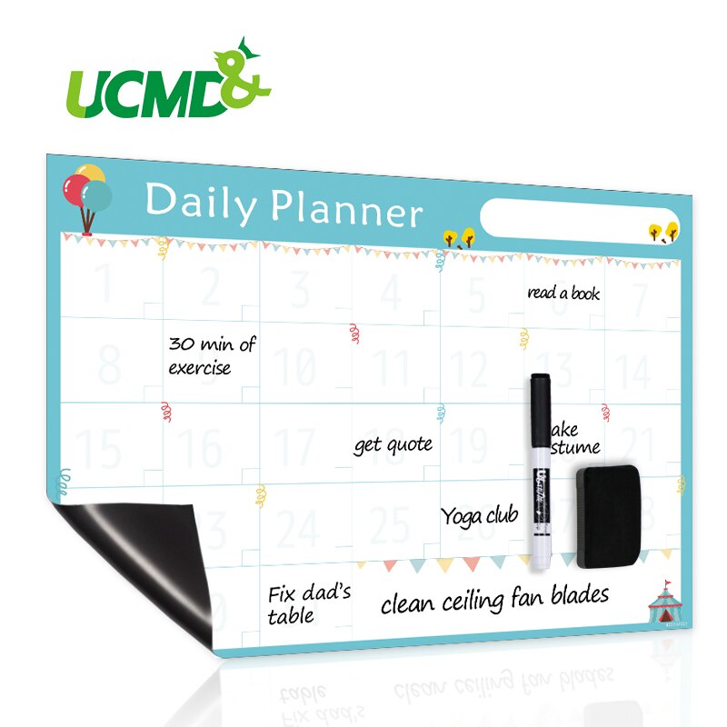 42X30Cm Magnetische Kruidenier Lijst Uitwisbare Kalender Whiteboard Schrijven Message Boards Maandelijkse Planner Koelkast Magneet Voor Koelkast
