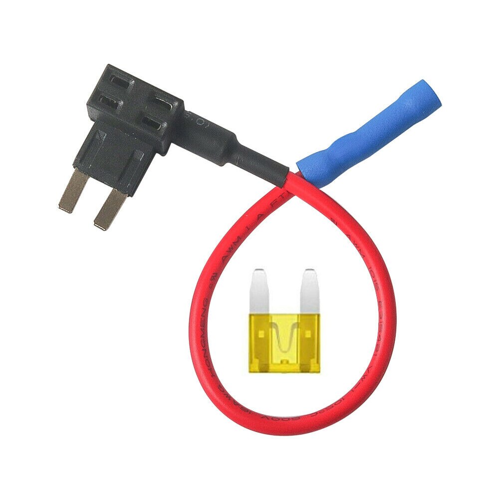 5 pakke 12v små bilsikringsholdere adapter med 20a standard atm blader ta elektriske apparater
