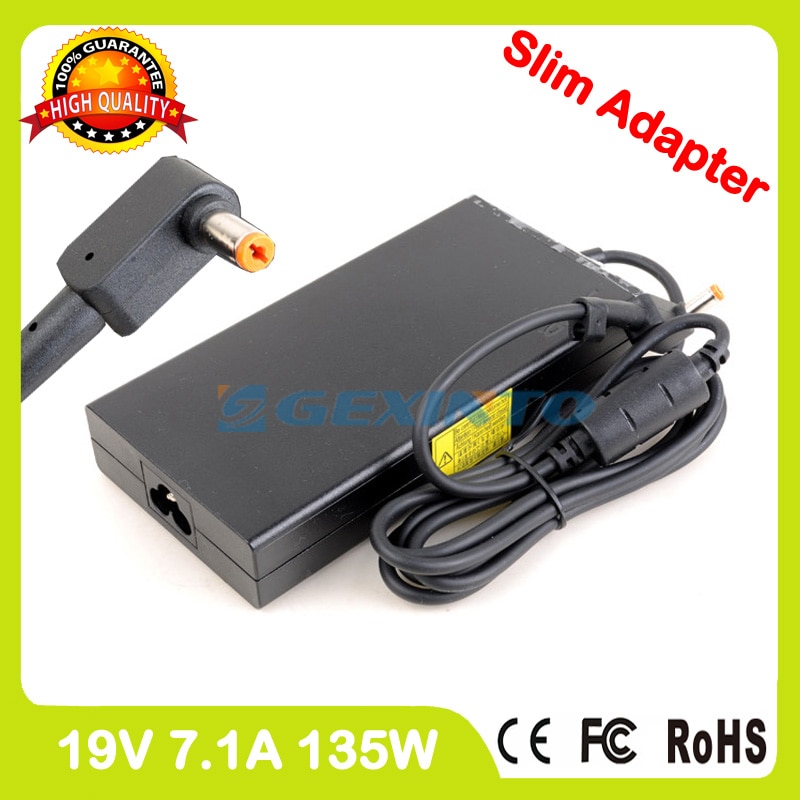 Slanke 19 v 7.1A laptop ac power adapter oplader voor Acer Aspire 7 A715-71 A715-71G A715-72G A717-71 A717-71G A717-72G VX5-591