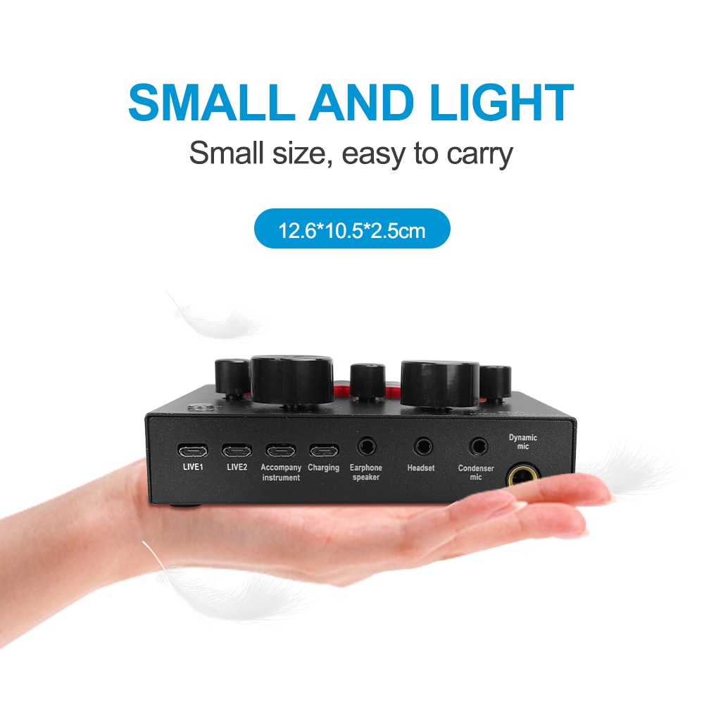 V500 Condenser Microphone For Smart Phone&amp;Laptop 3.5MM Directly Used With Strong Holder Recording Device Phone Microphone