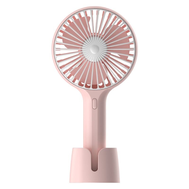 Summer Mini Cooler Handheld USB Portable Fan USB Rechargeable Fan Travel Outdoor Home Office Quiet Desk Fans: 3-B