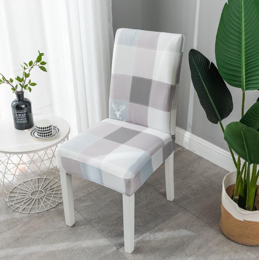 Stoelhoes hoes universele rugleuning hoes eettafel stoel stofhoes thuis eetkamerstoel kussen doek kunstwerk hoes  e11291: 10
