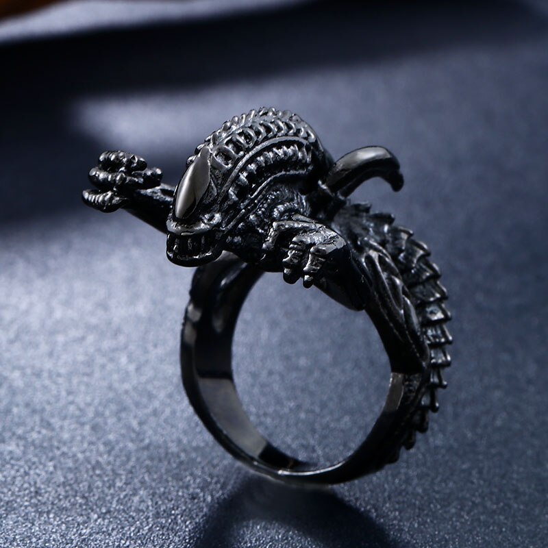 steel soldier Alien ring stainless steel jewelry for men popular