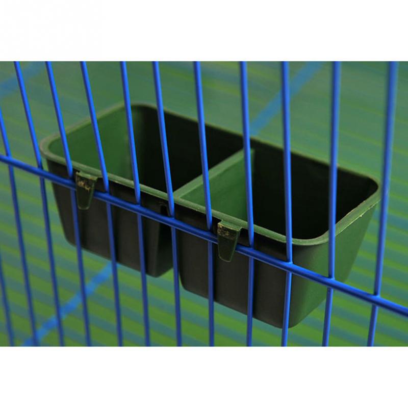 2 Style Pet Birds Hanging Feeding Trough Parrot Food Water Bowl Feeding Splash-proof Cup Plastic Bird Pigeons Cage Feeder