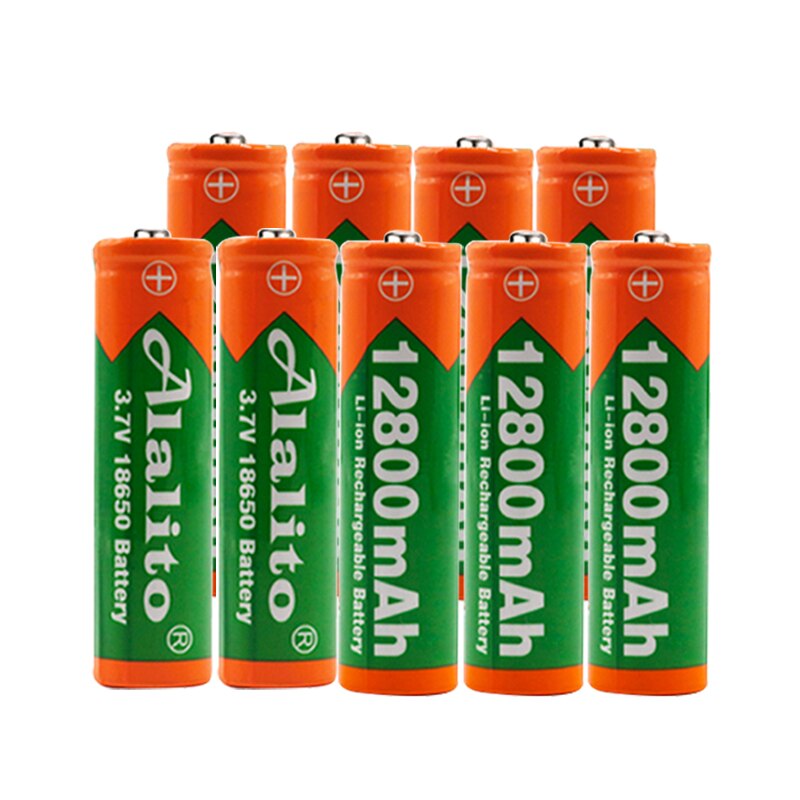 3.7V 18650 12800mAh Rechargeable Battery High Capacity Li-ion Rechargeable Battery For Flashlight Torch headlamp Battery