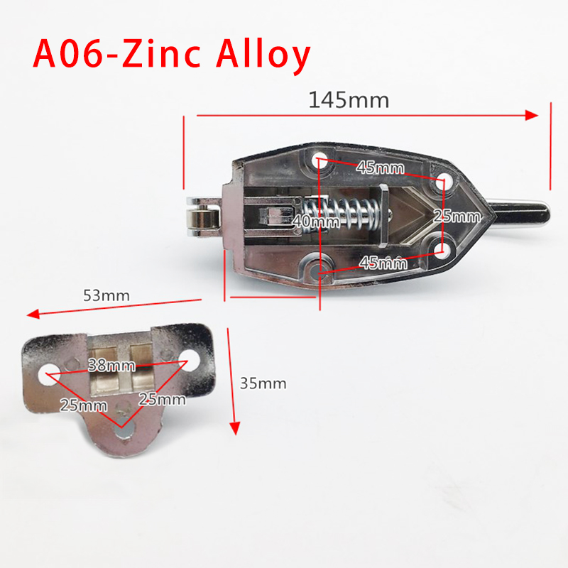 Stainless Steel Oven Door Lock Freezer Lock Latch Handle Cold Storage Door Lock Oven Flat Door Handle A06