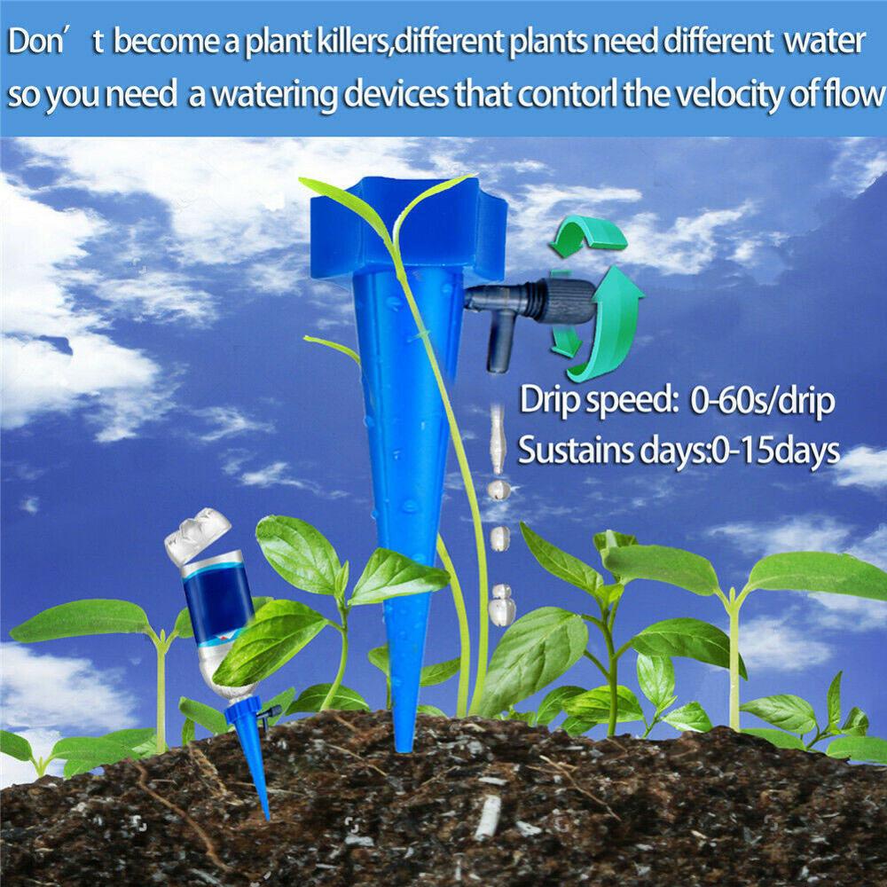 1/12 stk. automatiske havesprinklere vanding spike kunstvanding drypper skifte ventil spike plante selvvandende vanddråber