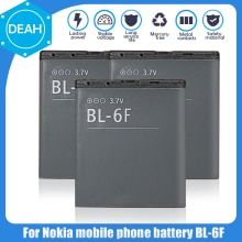 Batería de repuesto BL6F BL 6F para móvil, 3,7 V, BL-6F, 1200mAh, para Nokia 6788, 6788I, N78, N79, N95, 8G
