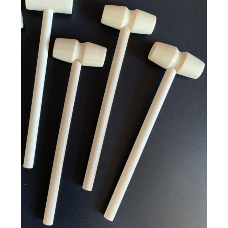 50 pièces petit marteau en bois marteau en bois pour bricolage travail du bois ménage Multi outil à main