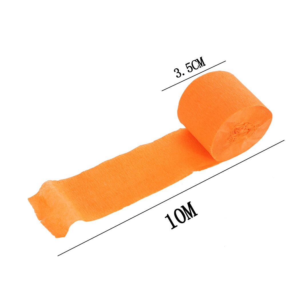 3.5cm*10m Crinkled Crepe Paper Flower Wrapping DIY Scrapbooking Craft for Birthday Party Festival Christmas Decoration