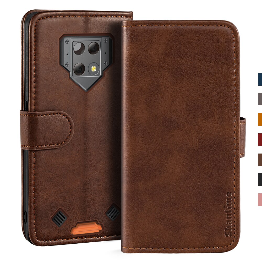 Case For Blackview BV9800 Case Magnetic Wallet Leather Cover For Blackview BV9800 Pro Stand Coque Phone Cases: For Blackview BV9800 / Dark brown