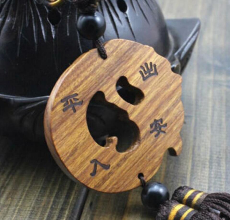 Copper Statue Wood Carved Chinese Dragon Carp Statue Car Pendant Amulet Sculpture Wooden Craft