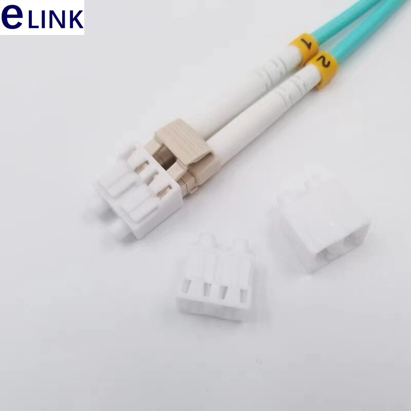 100Pcs Lc Duplex Stofkap Lc Dx Fiber Optische Connector Anti Stof Plug Lc Connector Stofkap Beschermende Cap