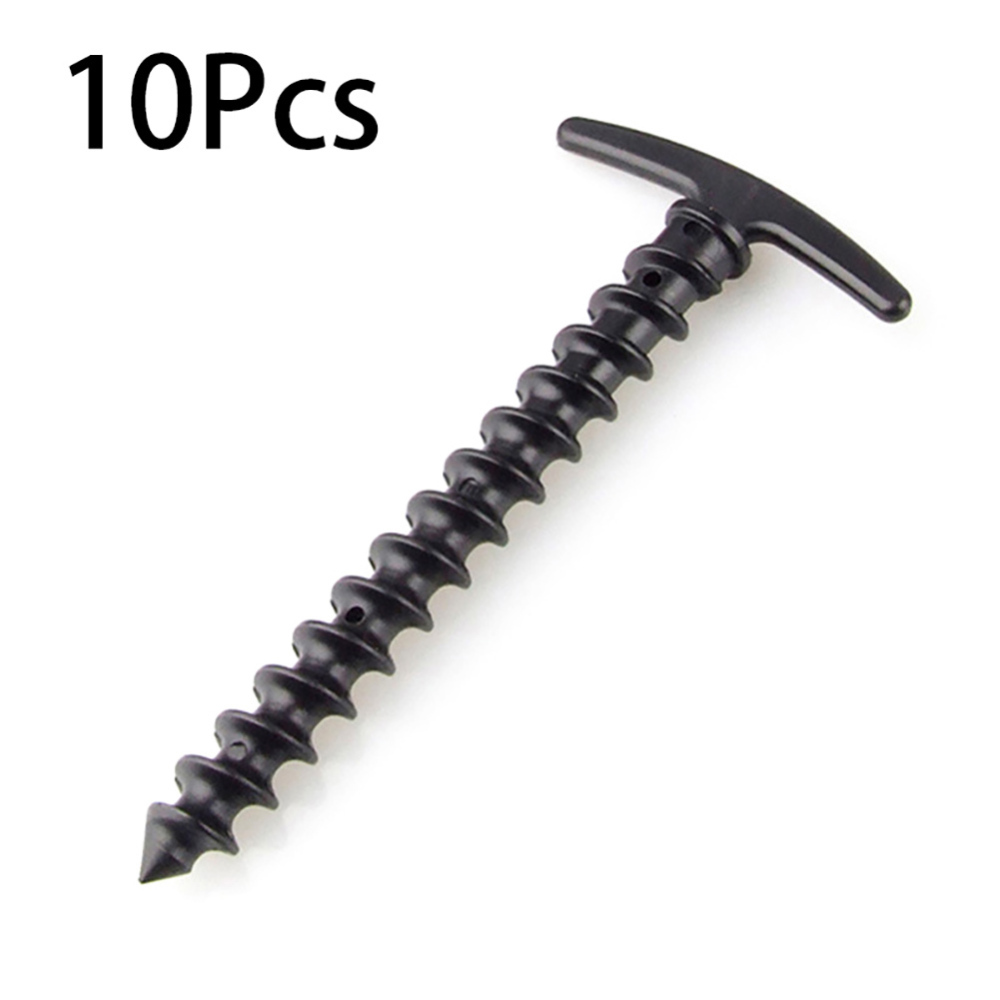 10 Stks/pak Outdoor Camping Trip Tent Peg Grond Nagels Schroef Stakes Pinnen Strand Tent Stakes Pinnen Pins Tent Accessoires