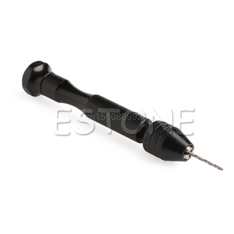 Hand Drill Jewelry Craft Hand Manual Drill Chuck Mini Hand 10PCS Twist Drill Bit