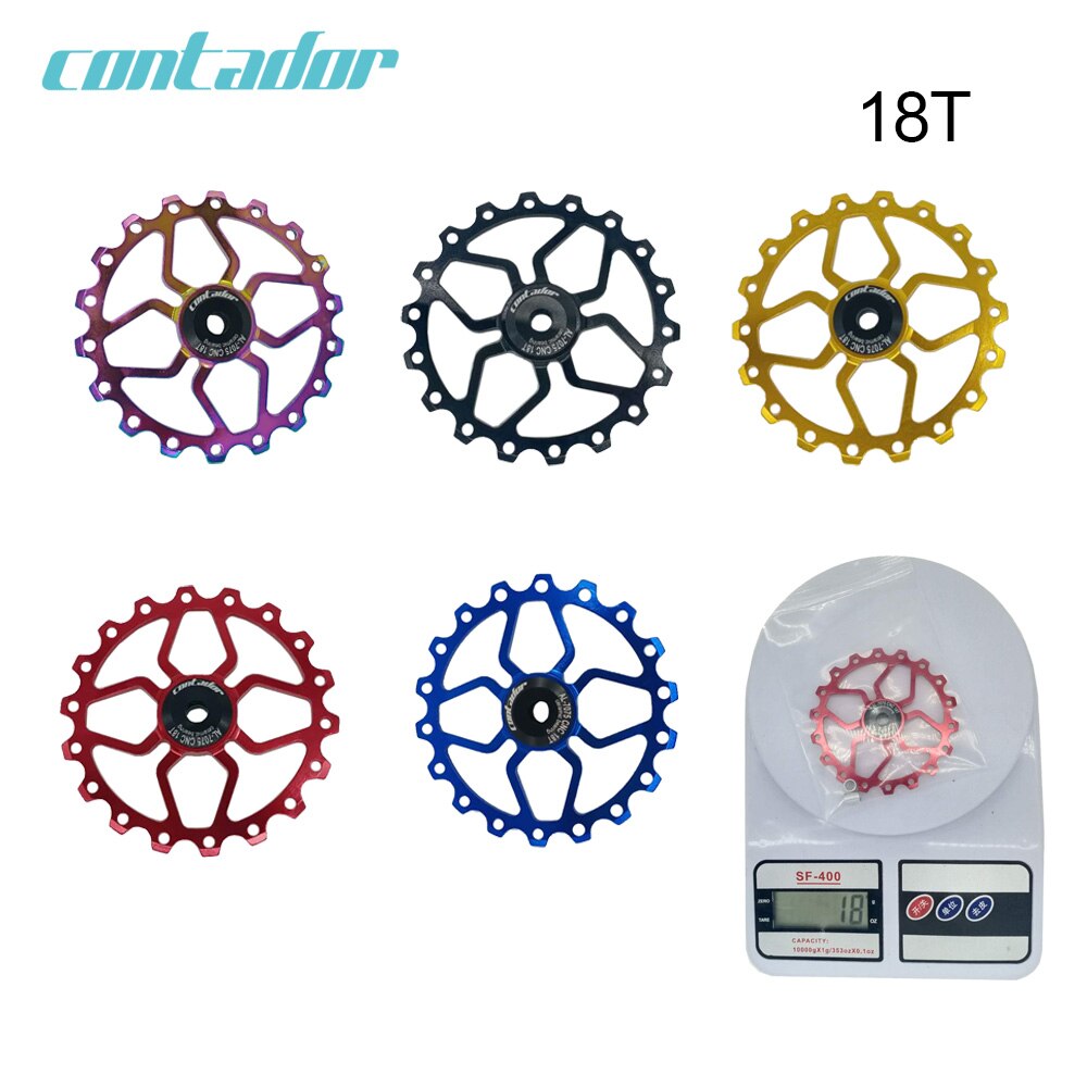 Bicycle rear derailleur ceramic guide wheel 11T / 12T / 13T / 18T ceramic bearing guide wheel variable speed tensioner