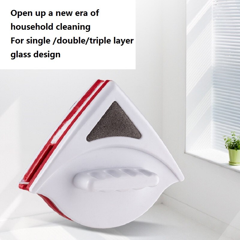 Double Side Glass Washer Brush Window Wiper Clean Surface Home Bathroom Kitchen Cleaner Handheld Magnetic Window Cleaner Tool