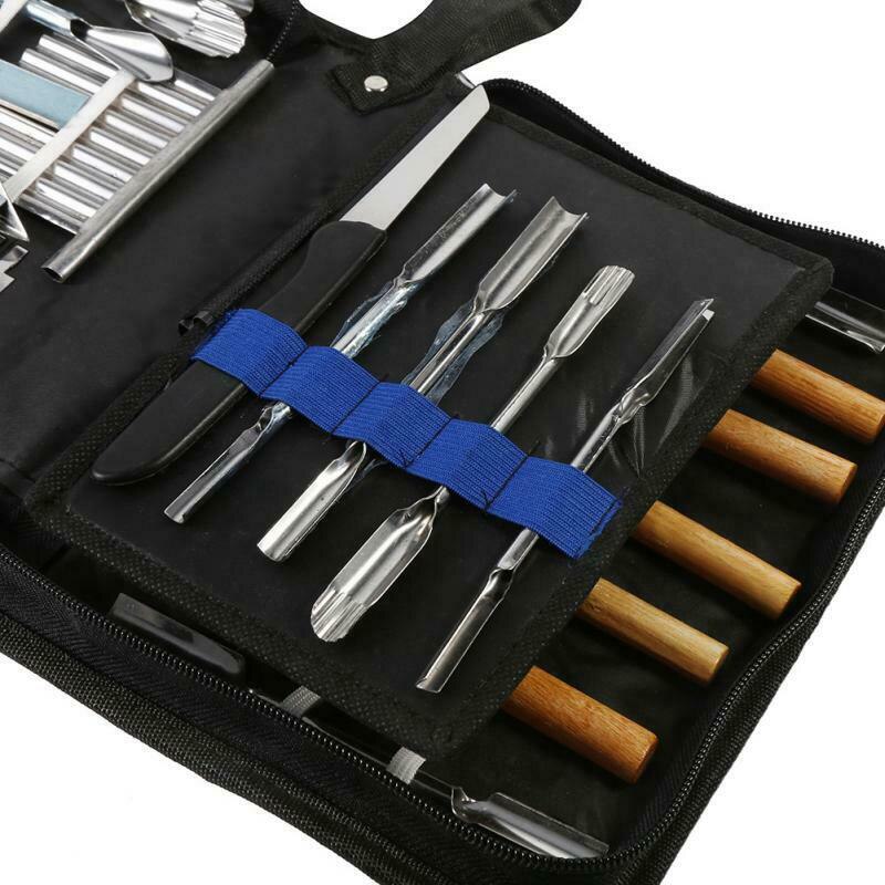 46pcs Culinaire Carving Tool Set Fruit Groente Voedsel Garnering Snijden Snijden Garneer Gereedschap Kit