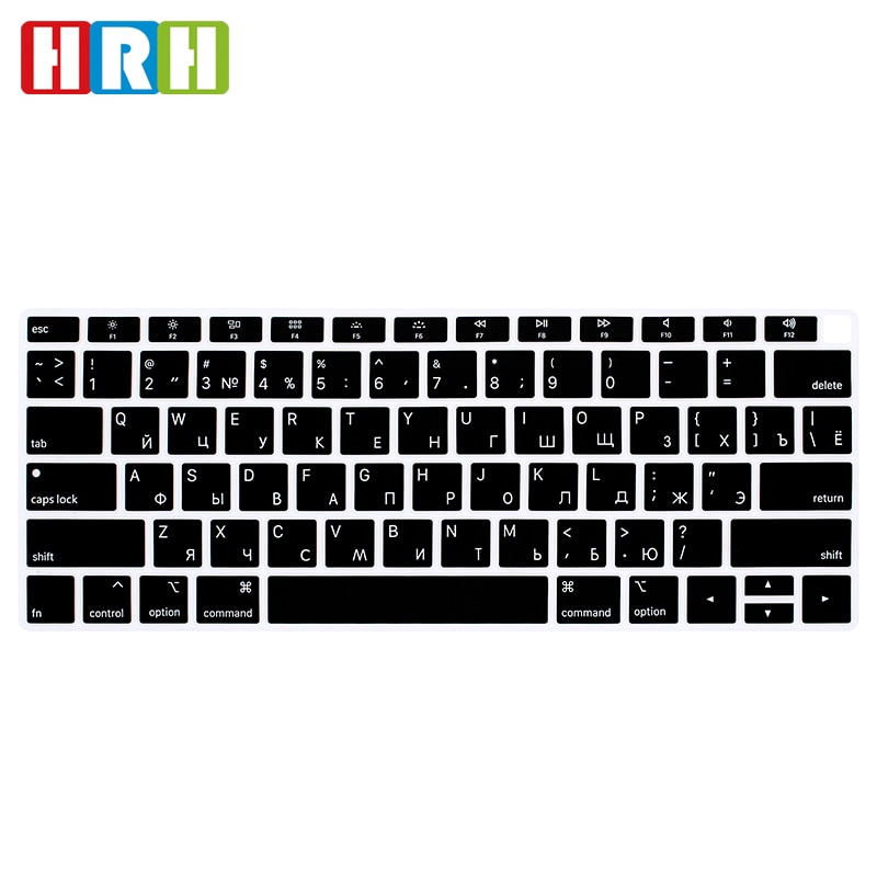 Hrh Normale Siliconen Laptop Russische Keyboard Cover Protector Voor Macbook Air 13 Vrijgegeven A1932 Met touch Id