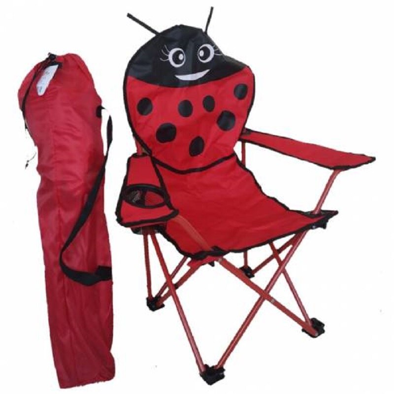 Joystar Ladybug Figured Folding Camping Chair Fold... – Grandado