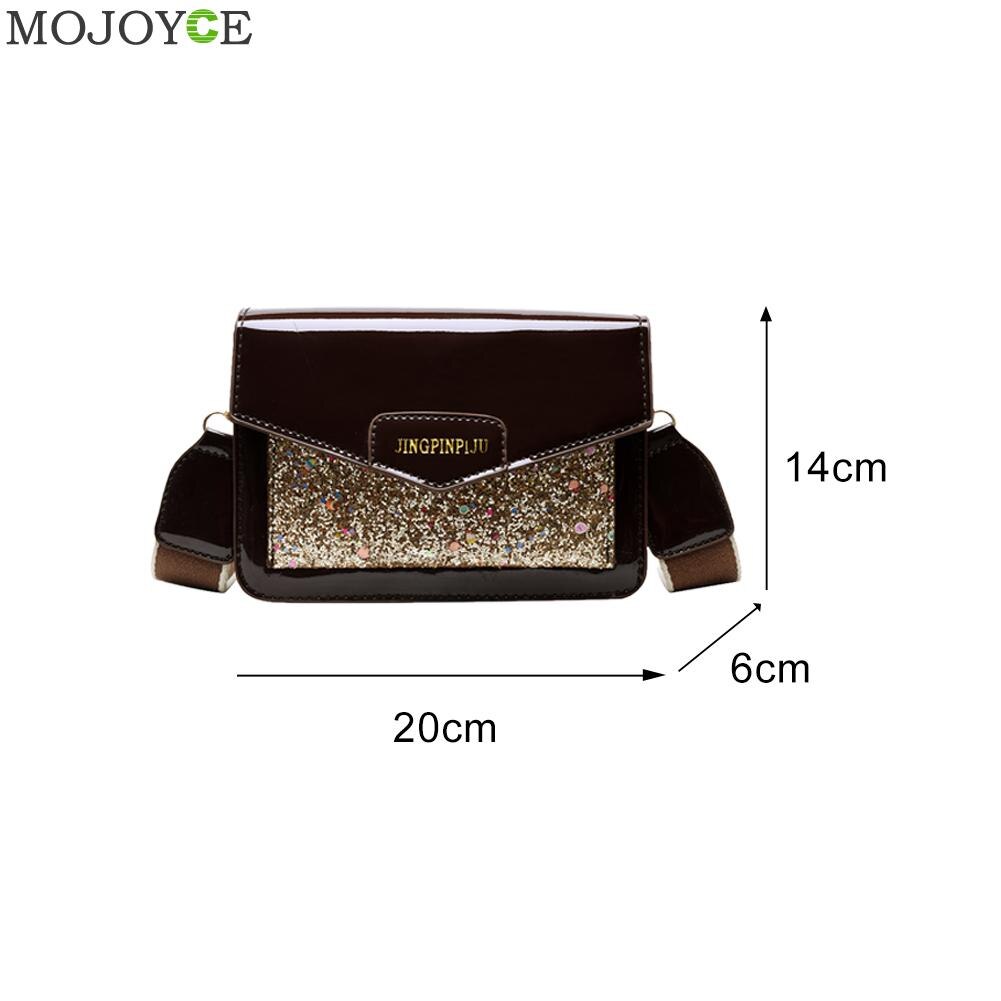 Dames pailletten pu leren schoudertas dames kleine messenger crossbody handtassen dames schoudertas