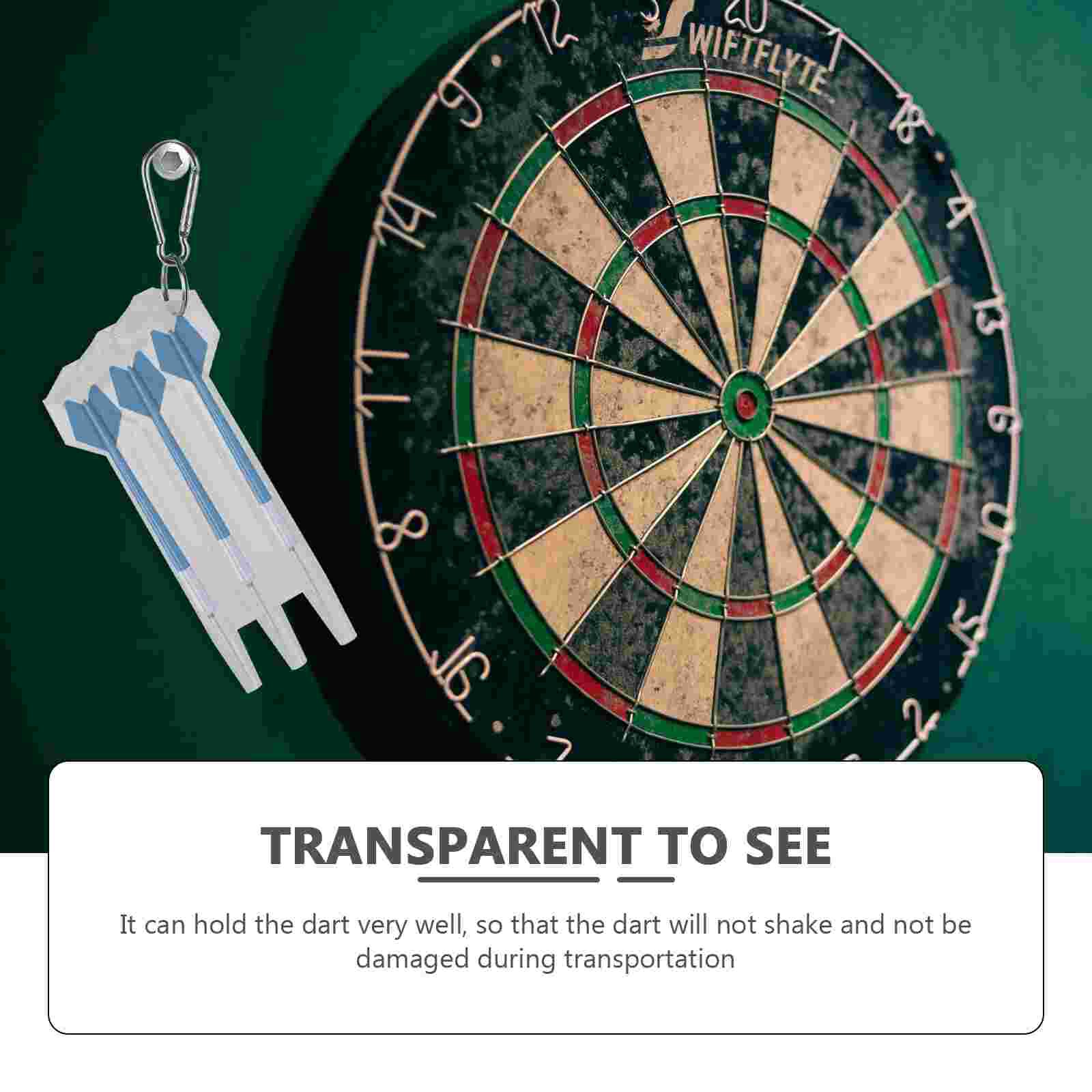 1 Set Dart Carrier Plastic Dart Case Storage Box for Darts Portable Darts Storage Case Dart Box