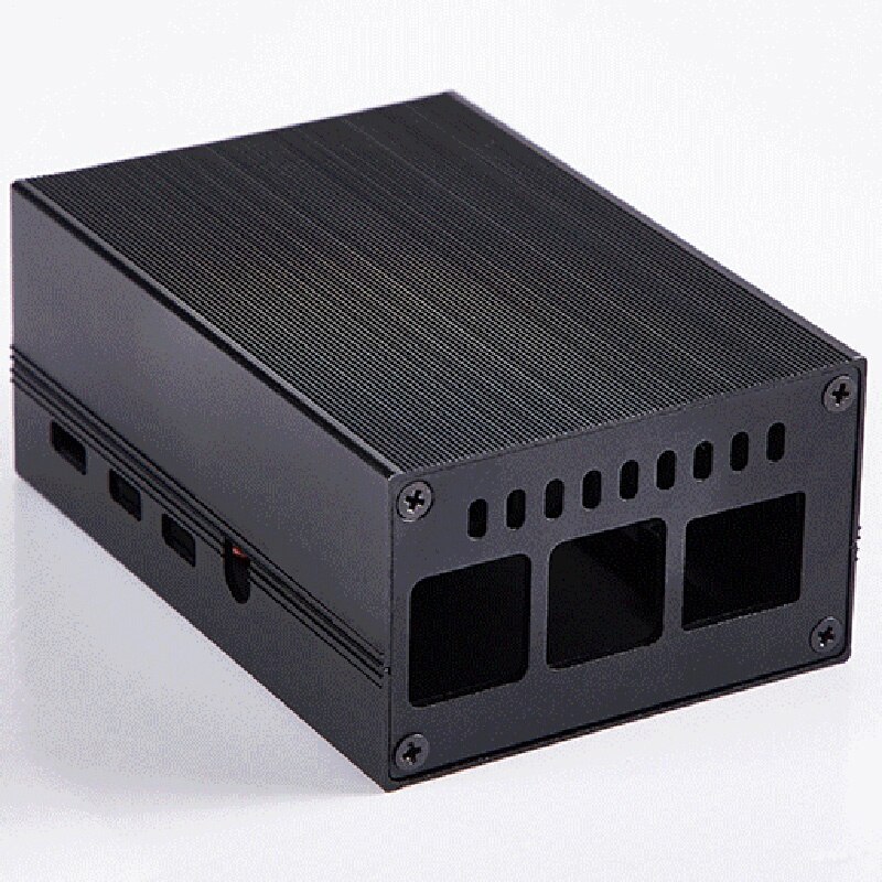 Aluminum Case Mini ICE Tower Cooling System with 25Mm Quiet Cooling Fan + Heatsink Kit for Raspberry Pi 4 Model B