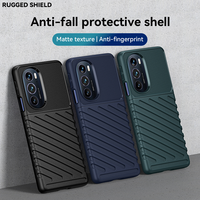 Für Motorola Rand 30 Profi fallen Silikon Rügestochen matt Gummi = fallen Moto Rand 30 Profi X30 X 20 Abdeckung für Motorola Rand 30 Profi fallen