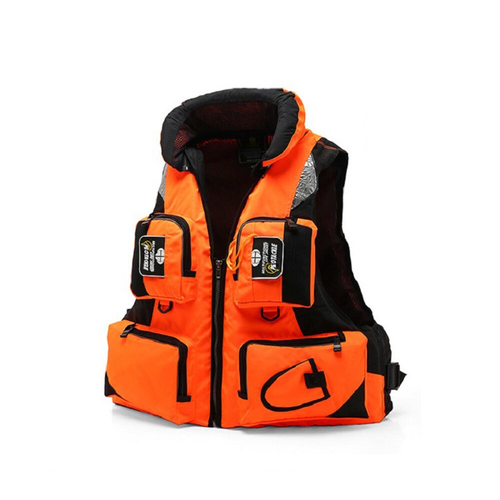 Life Jacket Sea Fishing Vests Multi-Pockets Kayak Drifting Buoyancy Suit Outdoor Safety Rescue Men Life Jacket
