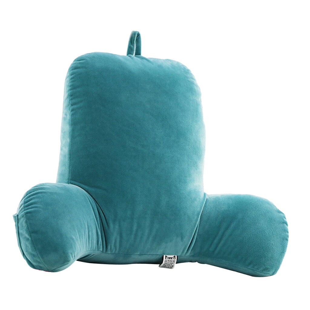 Large Bedrest Hollow Cotton Reading Pillow With Arms and Removable Cover for Home Office Back Pain Relief