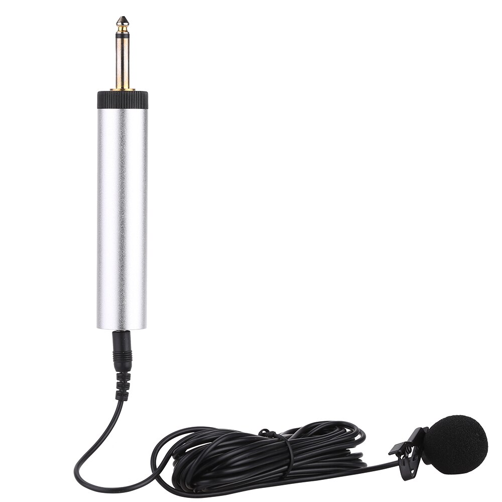 Mini Clip-on Musical Instrument Mic Portable Wired Electret Condenser Lapel Lavalier Microphone for Guitar Sax Trumpet Violin