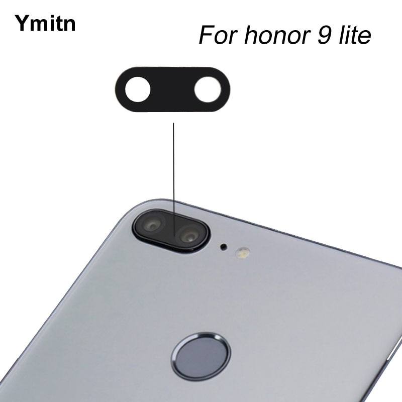 2 sztuk nowy Ymitn obudowa tylna soczewka aparatu tylnego obiektyw z klejem dla Huawei Honor 9 lite
