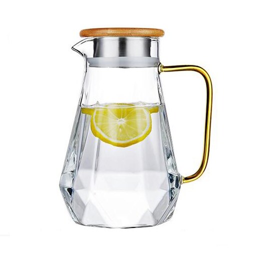 High Borosilicate Glass Cup Glass Mug Glasses Drinking Thick Bottom Cup With Handle 450ML Resistance To Cold Heat: Yellow