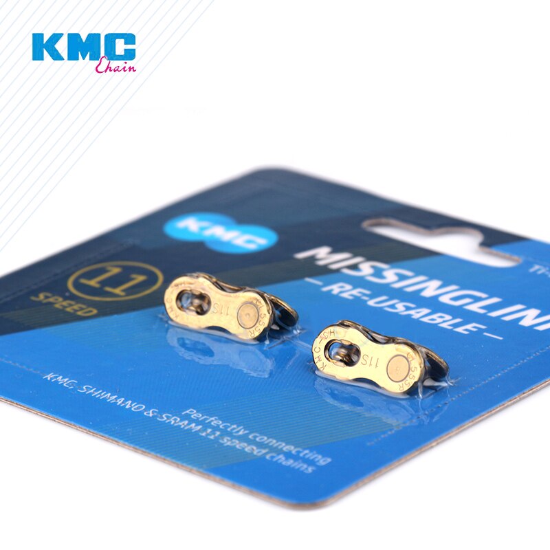 KMC 2 Pairs Chain Magic Buckle Link 6/7/8/9/10/11/12 Speed Bicycle Quick Magic Chain Button Gold/Silver To Repair Chain