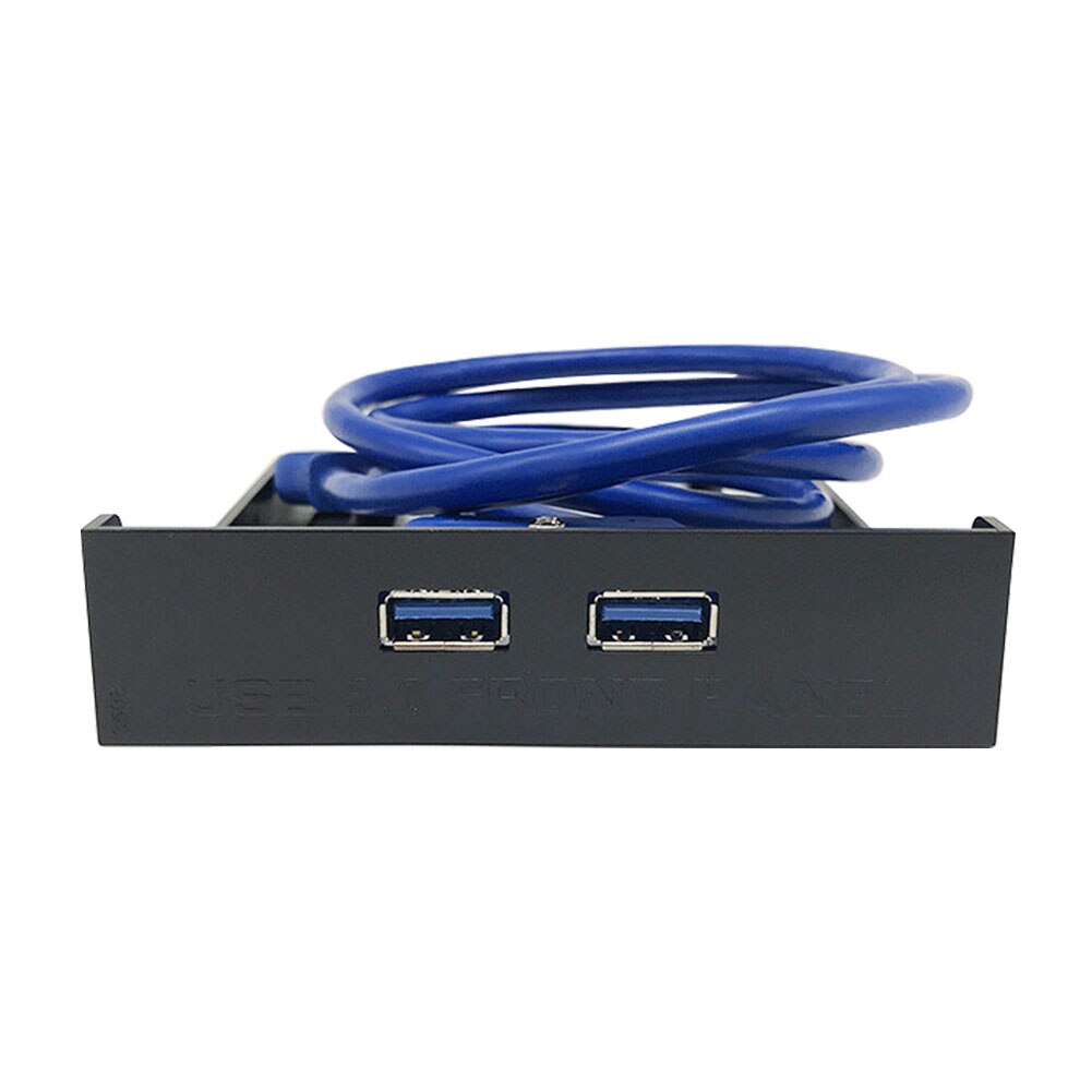20 Pin Hub Front Panel Plug And Play Adapter Connector USB 3.0 Expansion Home ABS 3.5 Inches Floppy Bay Dual Ports