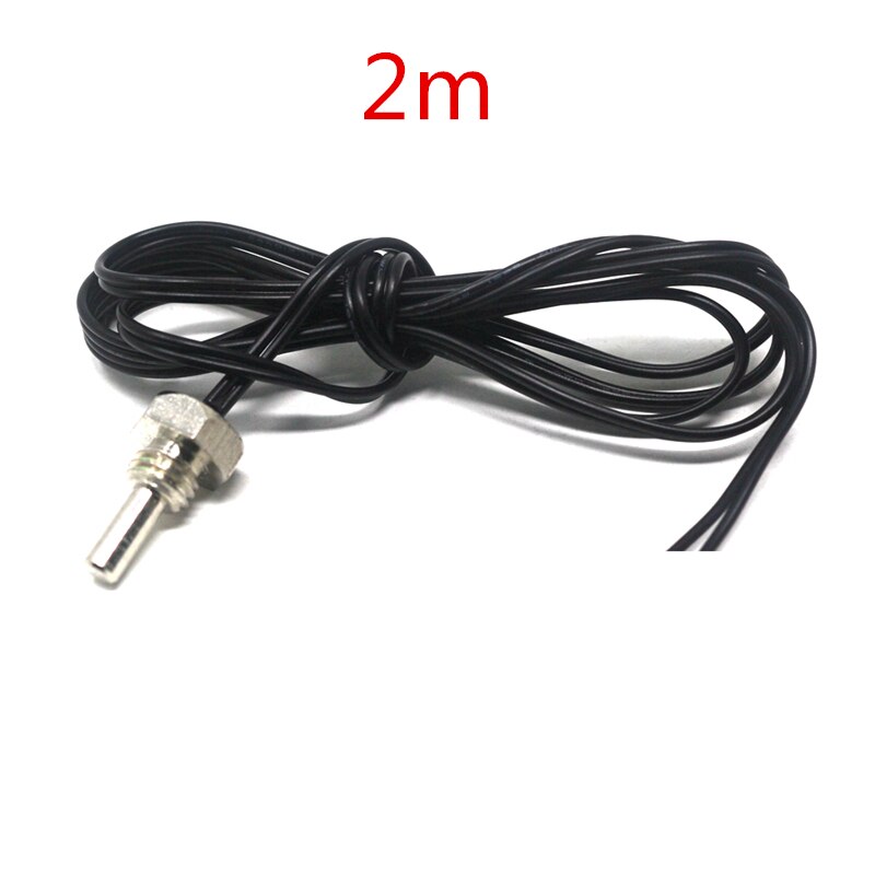 Sonda del Sensor de temperatura NTC 10K, 1m / 2m/5m, 40-120C, usada en el controlador de temperatura: 2m screw thread