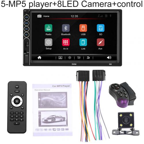 N6 7 inch touchscreen 2 din autoradio bluetooth video  mp5 speler met camera: 5