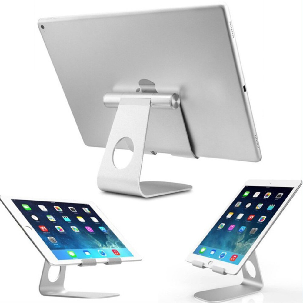 Adjustable Tablet Stand Aluminum Desktop Stand Holder Dock for iPad Kindle E-reader Other Tablets