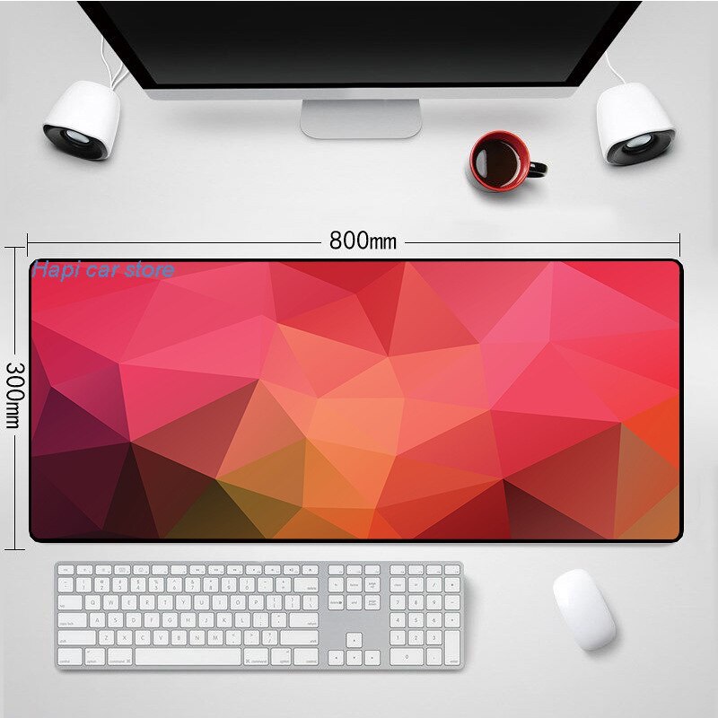 Office Mouse Pad Gamer Mousepad Gaming Large 80x30cm Computer Keyboard Mat for Mouse Deskpad for PC Desk Mats for Mice Carpet L1: 800x300x2mm 6