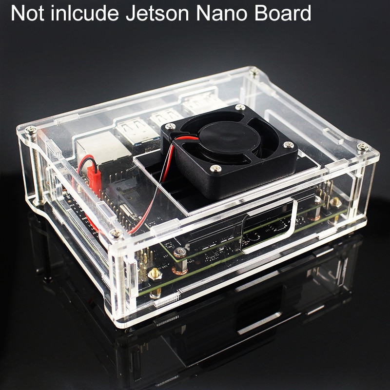 Transparent Acrylic Case for NVIDIA Jetson Nano Kit Board Shield | Cooling Fan Radiator Accessories