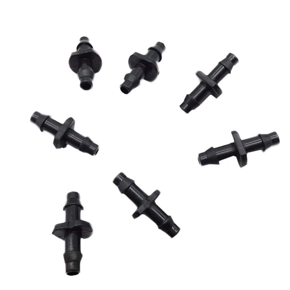 40 Pcs Water Connector Agrarische Irrigatie Tuin Gazon 1/4 &#39;Waterslang Connector Druppelsysteem Sluit 4/7mm Slang